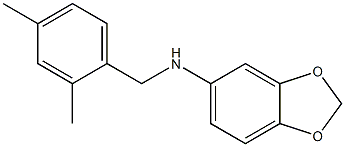 N-[(2,4-dimethylphenyl)methyl]-2H-1,3-benzodioxol-5-amine Structure