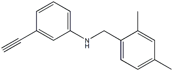 N-[(2,4-dimethylphenyl)methyl]-3-ethynylaniline Structure