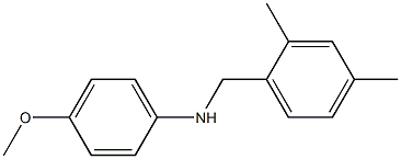 N-[(2,4-dimethylphenyl)methyl]-4-methoxyaniline Struktur