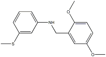 N-[(2,5-dimethoxyphenyl)methyl]-3-(methylsulfanyl)aniline Structure