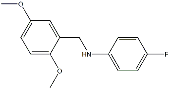 N-[(2,5-dimethoxyphenyl)methyl]-4-fluoroaniline Struktur