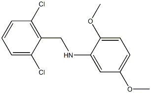 N-[(2,6-dichlorophenyl)methyl]-2,5-dimethoxyaniline Struktur