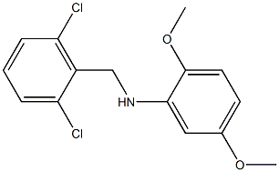 N-[(2,6-dichlorophenyl)methyl]-2,5-dimethoxyaniline 化学構造式