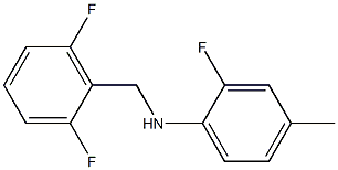 N-[(2,6-difluorophenyl)methyl]-2-fluoro-4-methylaniline 结构式