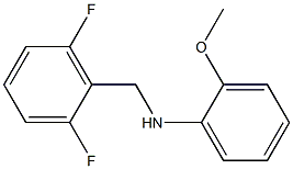 N-[(2,6-difluorophenyl)methyl]-2-methoxyaniline 化学構造式