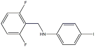 N-[(2,6-difluorophenyl)methyl]-4-iodoaniline 化学構造式