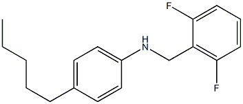 N-[(2,6-difluorophenyl)methyl]-4-pentylaniline 化学構造式