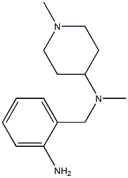 N-[(2-aminophenyl)methyl]-N,1-dimethylpiperidin-4-amine Structure