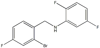 N-[(2-bromo-4-fluorophenyl)methyl]-2,5-difluoroaniline Struktur