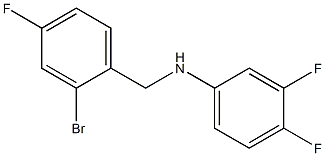 N-[(2-bromo-4-fluorophenyl)methyl]-3,4-difluoroaniline Structure