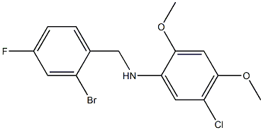 N-[(2-bromo-4-fluorophenyl)methyl]-5-chloro-2,4-dimethoxyaniline
