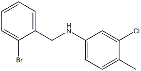 N-[(2-bromophenyl)methyl]-3-chloro-4-methylaniline Struktur