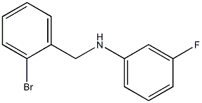 N-[(2-bromophenyl)methyl]-3-fluoroaniline 结构式