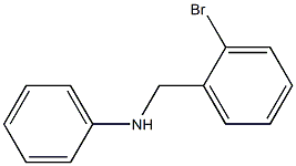 N-[(2-bromophenyl)methyl]aniline Struktur