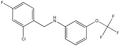 N-[(2-chloro-4-fluorophenyl)methyl]-3-(trifluoromethoxy)aniline