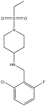 N-[(2-chloro-6-fluorophenyl)methyl]-1-(ethanesulfonyl)piperidin-4-amine Structure