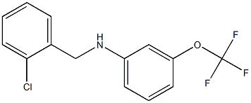 N-[(2-chlorophenyl)methyl]-3-(trifluoromethoxy)aniline Struktur