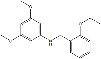 N-[(2-ethoxyphenyl)methyl]-3,5-dimethoxyaniline,,结构式