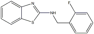 N-[(2-fluorophenyl)methyl]-1,3-benzothiazol-2-amine Structure