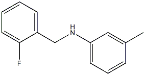 N-[(2-fluorophenyl)methyl]-3-methylaniline Structure