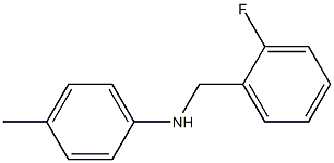 N-[(2-fluorophenyl)methyl]-4-methylaniline Structure