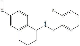 N-[(2-fluorophenyl)methyl]-6-methoxy-1,2,3,4-tetrahydronaphthalen-1-amine 化学構造式