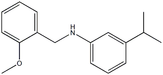 N-[(2-methoxyphenyl)methyl]-3-(propan-2-yl)aniline Structure