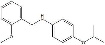 N-[(2-methoxyphenyl)methyl]-4-(propan-2-yloxy)aniline Structure