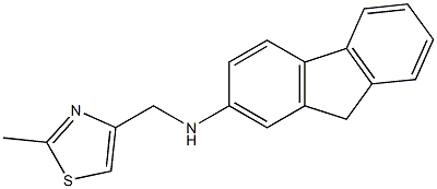 N-[(2-methyl-1,3-thiazol-4-yl)methyl]-9H-fluoren-2-amine Struktur