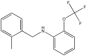 N-[(2-methylphenyl)methyl]-2-(trifluoromethoxy)aniline Struktur