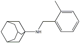 N-[(2-methylphenyl)methyl]adamantan-1-amine,,结构式