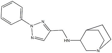 N-[(2-phenyl-2H-1,2,3-triazol-4-yl)methyl]-1-azabicyclo[2.2.2]octan-3-amine Structure