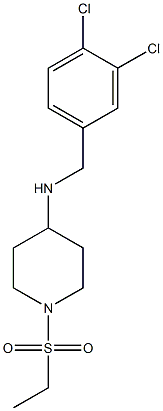  N-[(3,4-dichlorophenyl)methyl]-1-(ethanesulfonyl)piperidin-4-amine