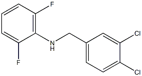 N-[(3,4-dichlorophenyl)methyl]-2,6-difluoroaniline 化学構造式