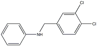 N-[(3,4-dichlorophenyl)methyl]aniline 结构式