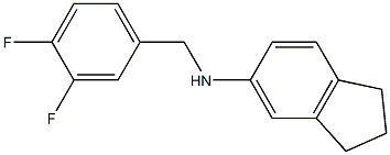 N-[(3,4-difluorophenyl)methyl]-2,3-dihydro-1H-inden-5-amine Struktur