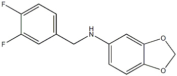 N-[(3,4-difluorophenyl)methyl]-2H-1,3-benzodioxol-5-amine Struktur