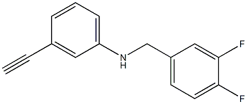 N-[(3,4-difluorophenyl)methyl]-3-ethynylaniline Structure