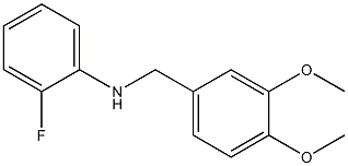 N-[(3,4-dimethoxyphenyl)methyl]-2-fluoroaniline Structure