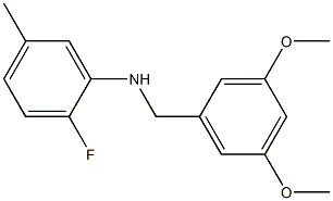 N-[(3,5-dimethoxyphenyl)methyl]-2-fluoro-5-methylaniline Structure