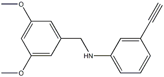 N-[(3,5-dimethoxyphenyl)methyl]-3-ethynylaniline Structure