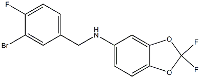 N-[(3-bromo-4-fluorophenyl)methyl]-2,2-difluoro-2H-1,3-benzodioxol-5-amine