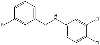 N-[(3-bromophenyl)methyl]-3,4-dichloroaniline Struktur