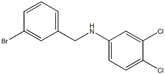 N-[(3-bromophenyl)methyl]-3,4-dichloroaniline 化学構造式