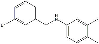 N-[(3-bromophenyl)methyl]-3,4-dimethylaniline 结构式