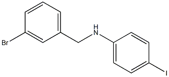 N-[(3-bromophenyl)methyl]-4-iodoaniline Struktur