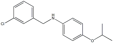  N-[(3-chlorophenyl)methyl]-4-(propan-2-yloxy)aniline