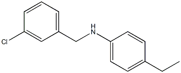  N-[(3-chlorophenyl)methyl]-4-ethylaniline