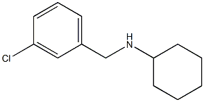 N-[(3-chlorophenyl)methyl]cyclohexanamine Structure