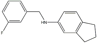 N-[(3-fluorophenyl)methyl]-2,3-dihydro-1H-inden-5-amine Structure